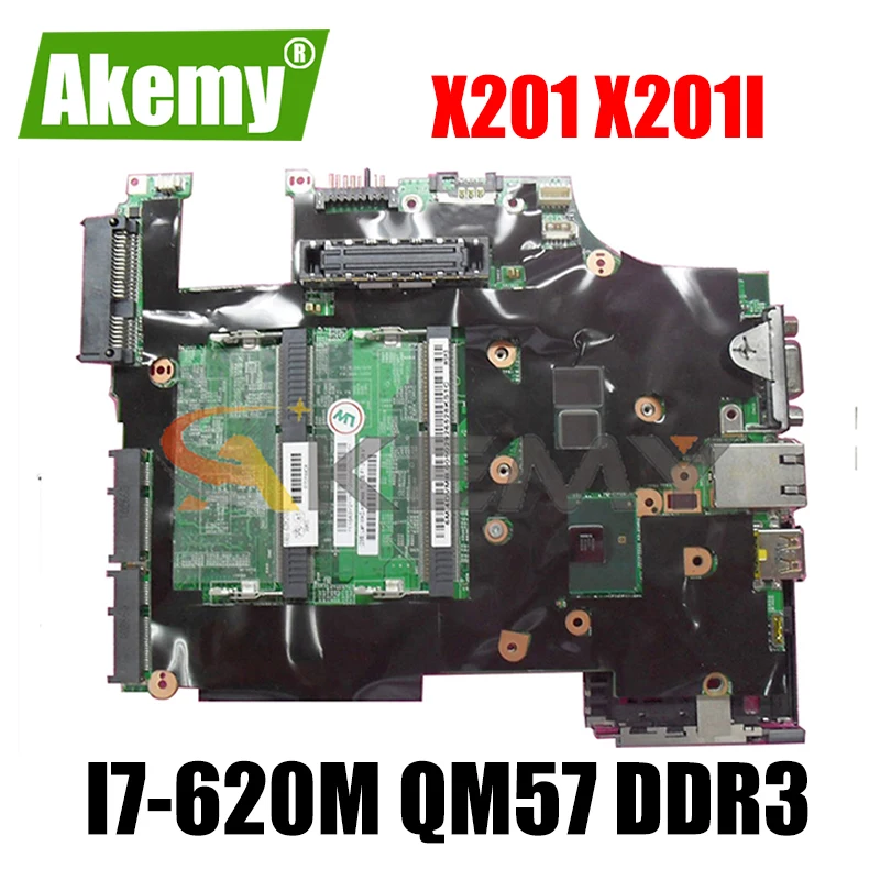 

Akemy 48.4CV01.031 For Lenovo Lenovo ThinkPad X201 X201I Laptop Motherboard FRU 63Y2066 CPU i7-620M QM57 DDR3 100% Test