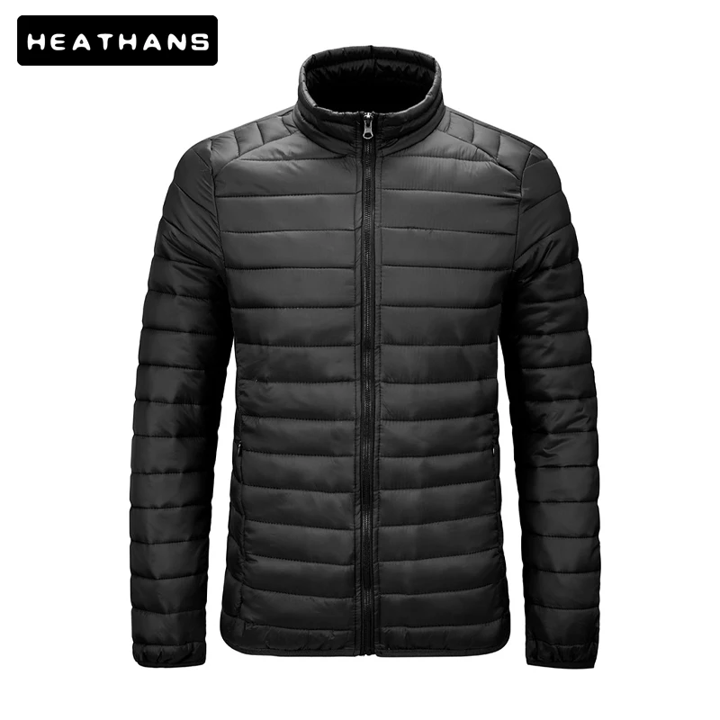 

Парка мужская осенне-зимняя, ветрозащитная, легкая, теплая, полосатая