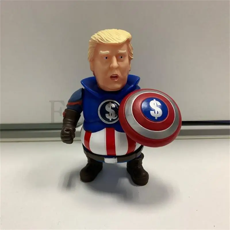 Креативный ПВХ Мстители JIN и Дональд Трамп статуя для вечеринки для дома и бара стол декоративный орнамент Забавный подарок