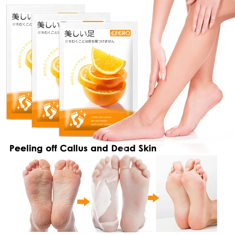 Отшелушивающая маска для ног пилинга и омертвевшей кожи патчи на каблуках