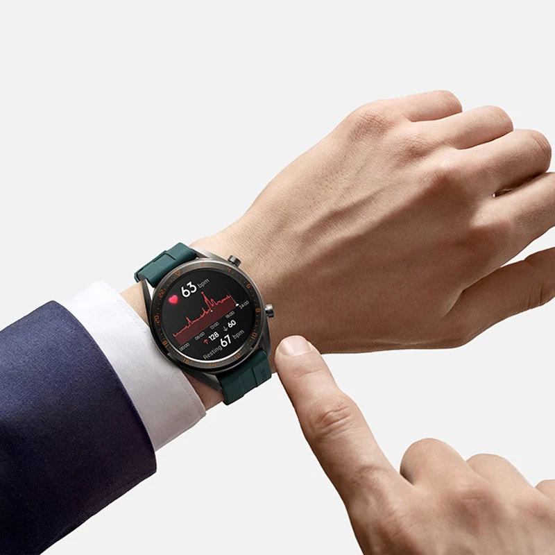 Смарт-часы Huawei GT 42 мм с поддержкой GPS 7 дней работы от аккумулятора 5 АТМ