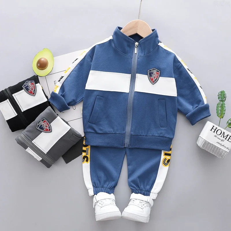 

Autumn Baby Coat Boys Casual Clothes Infant Fashion Kids Long Sleeve Pants 2pcs/set Toddler Costume Children Sport Tracksuits
