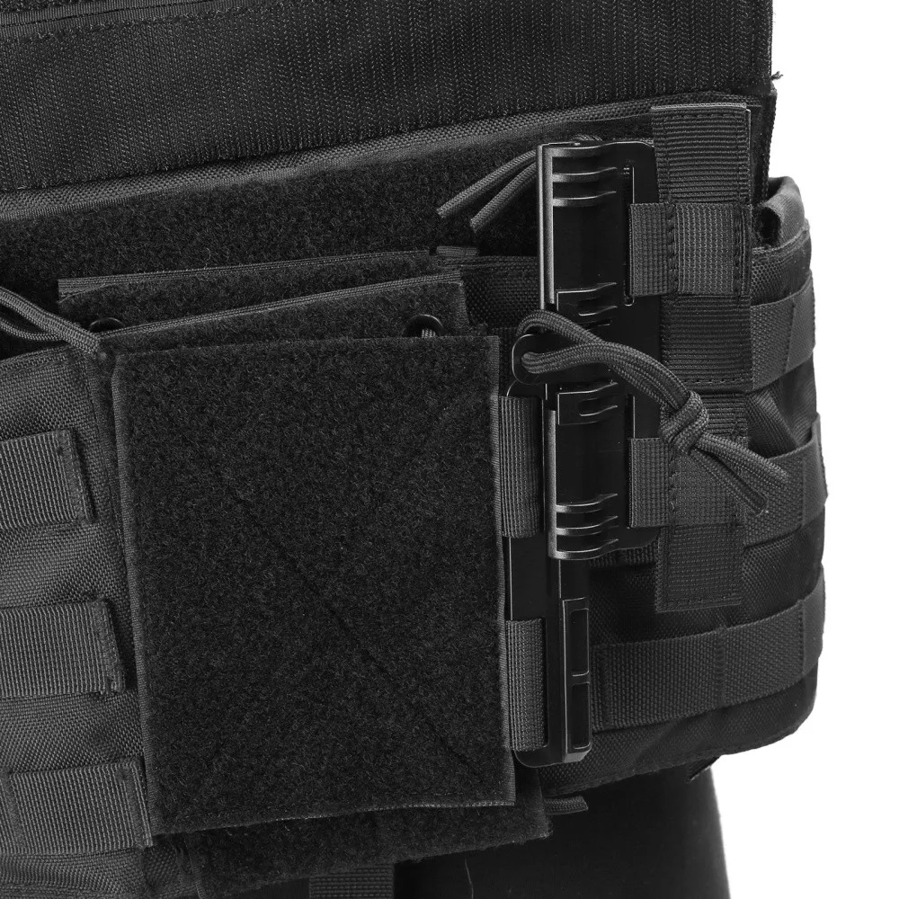 

Tactical Vest Quick Release Buckle Set Single Point Molle Buckle Set with Hook and Loop Fastener for JPC CPC NCP XPC 420 Vest