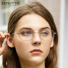 ZENOTTIC металлические прямоугольные компьютерные очки оправа для женщин анти-синий светильник оптические очки близорукость очки по рецепту