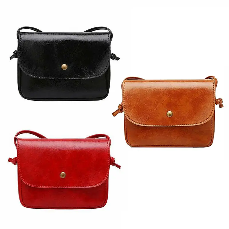 

2020 Fashion Vintage Women Crossbody PU Leather Mini Shoulder Bag Tote Handbag Messenger Satchel Pack