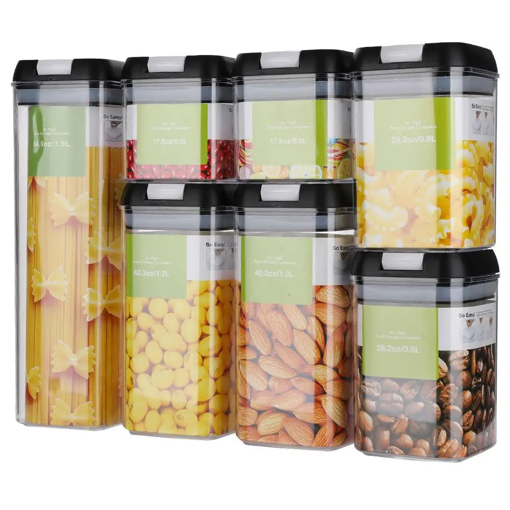 

PP Non Skidding Container Box Collecting Tank Kitchen Rice Tight Food Storage Container Set Storage Box Multipurpose