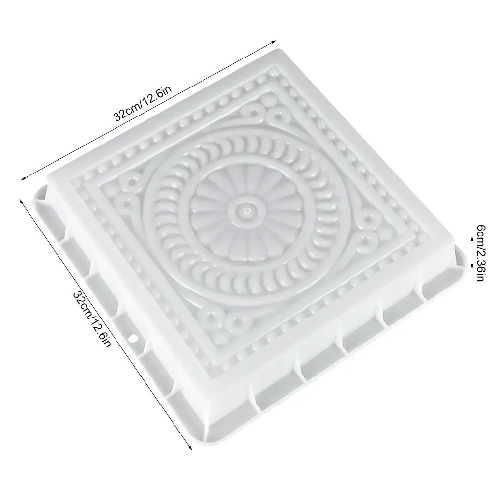 

Square Concrete DIY Mold Pavement Plastic Path Maker Mold Paving Cement Brick The Stone Road Paving Moulds Tool For Garden Decor