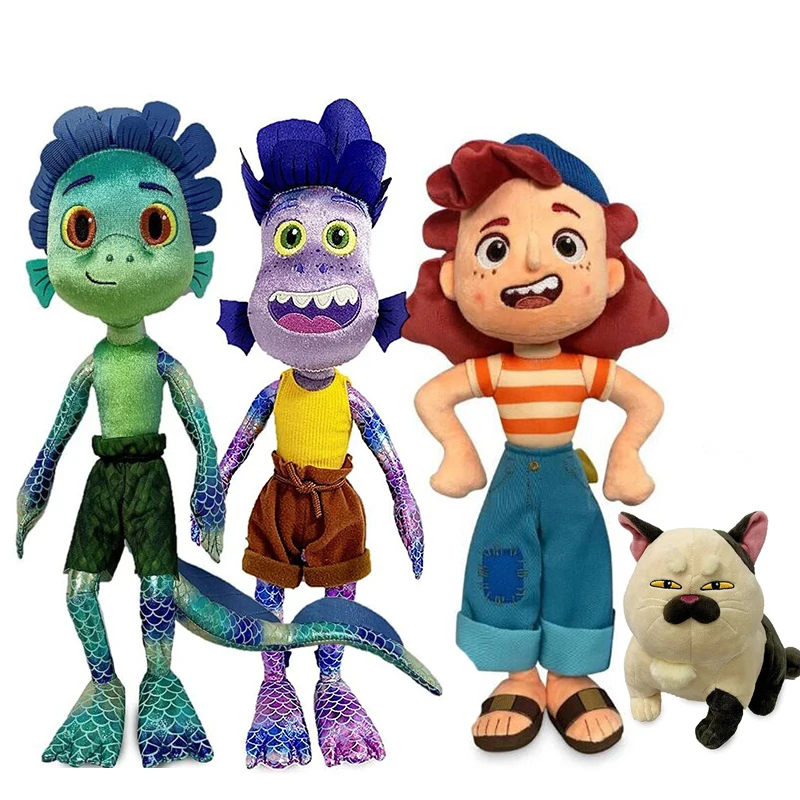 

17 дюймов мультфильм люка Пиксар Альберто морской Монстр фиолетовая девочка зеленый Мальчик Мягкая Плюшевая фигурка кукла детский подарок ...