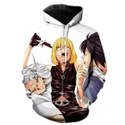 Толстовка с 3D принтом из аниме ужасы, свитшот с капюшоном для мужчин и женщин, крутая Осенняя уличная одежда, худи, Свитшот