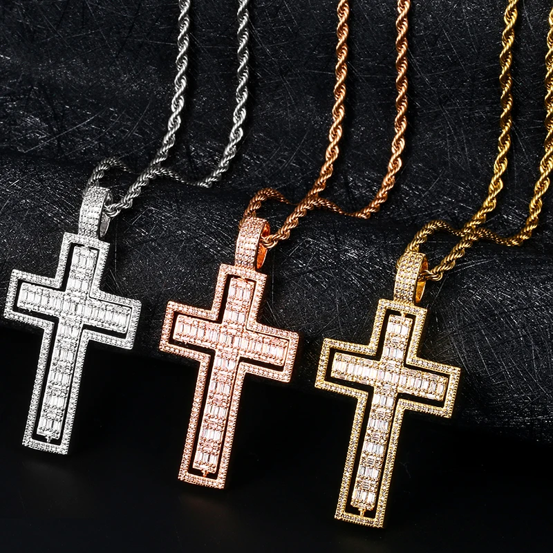 Цепочка с подвеской в виде креста Иисусом стиле хип-хоп | Украшения и аксессуары