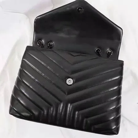 Black with black Новинка, сумка на цепочке, модная женская сумка на органе, женская сумка на цепочке, роскошная,, женская сумка на одно плечо - Цвет: Black with black