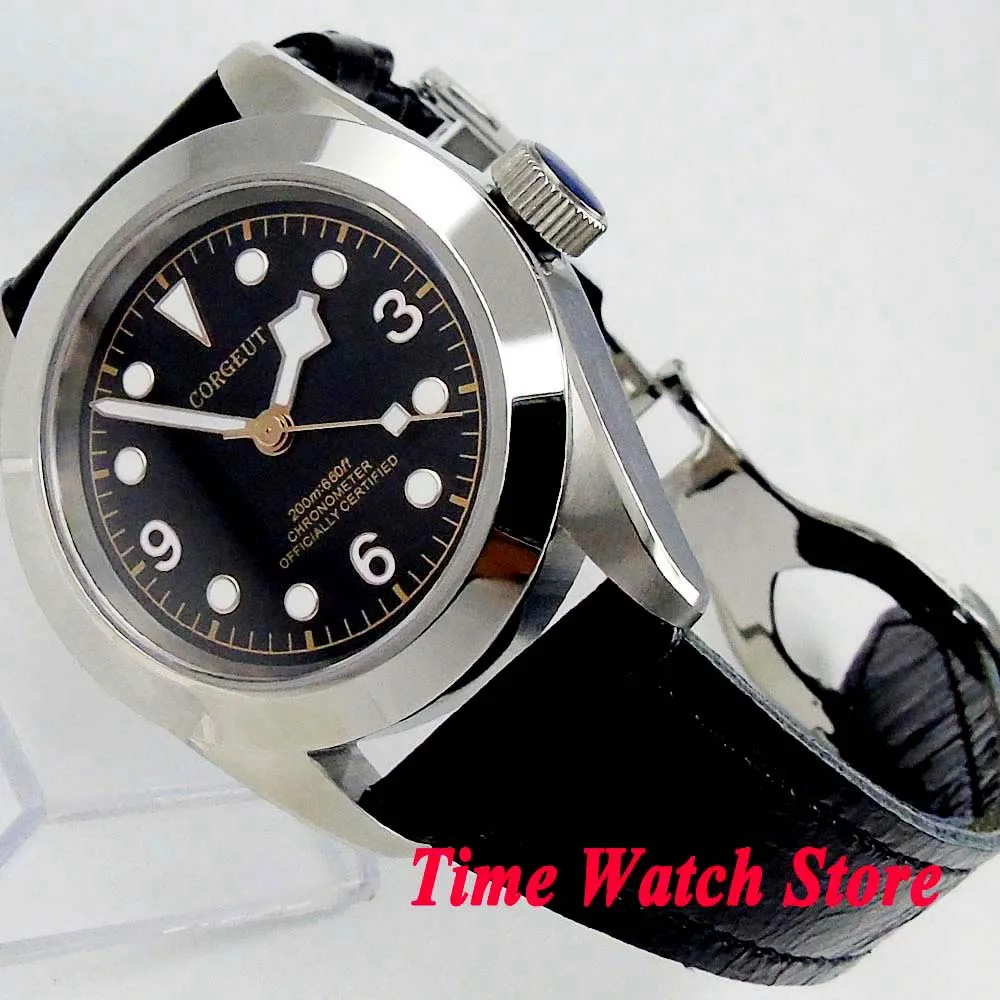 Мужские часы с автоподзаводом и сапфировым стеклом 41 мм|Мужские механические