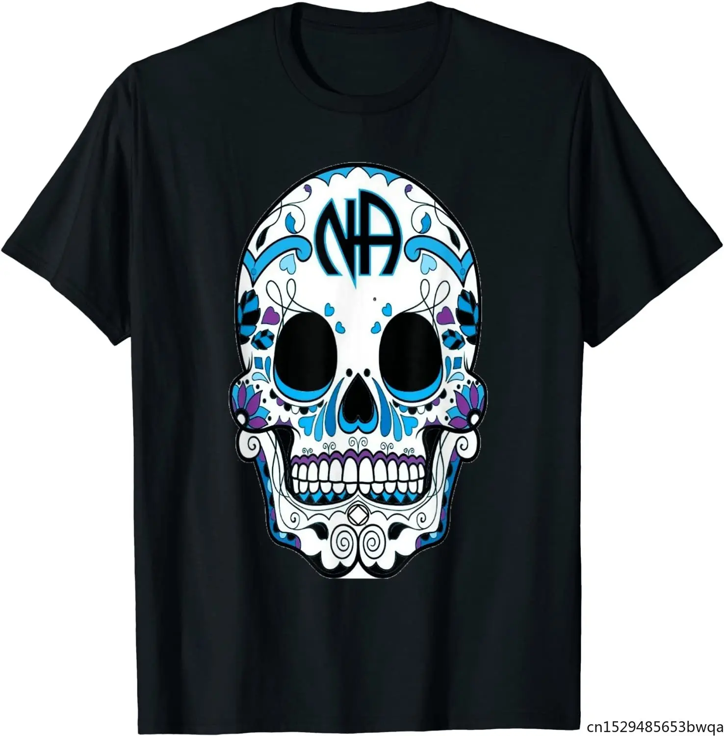 

Sugar Skull Narcotics Anonymous NA AA 12 Step Recovery Gifts T-Shirt