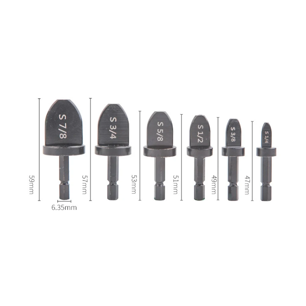 

6pcs Hexagonal Handle Tube Pipe Expander Support for Air Conditioner 7/8 3/4 5/8 1/2 3/8 1/4 inch Repair Maintenance Tool