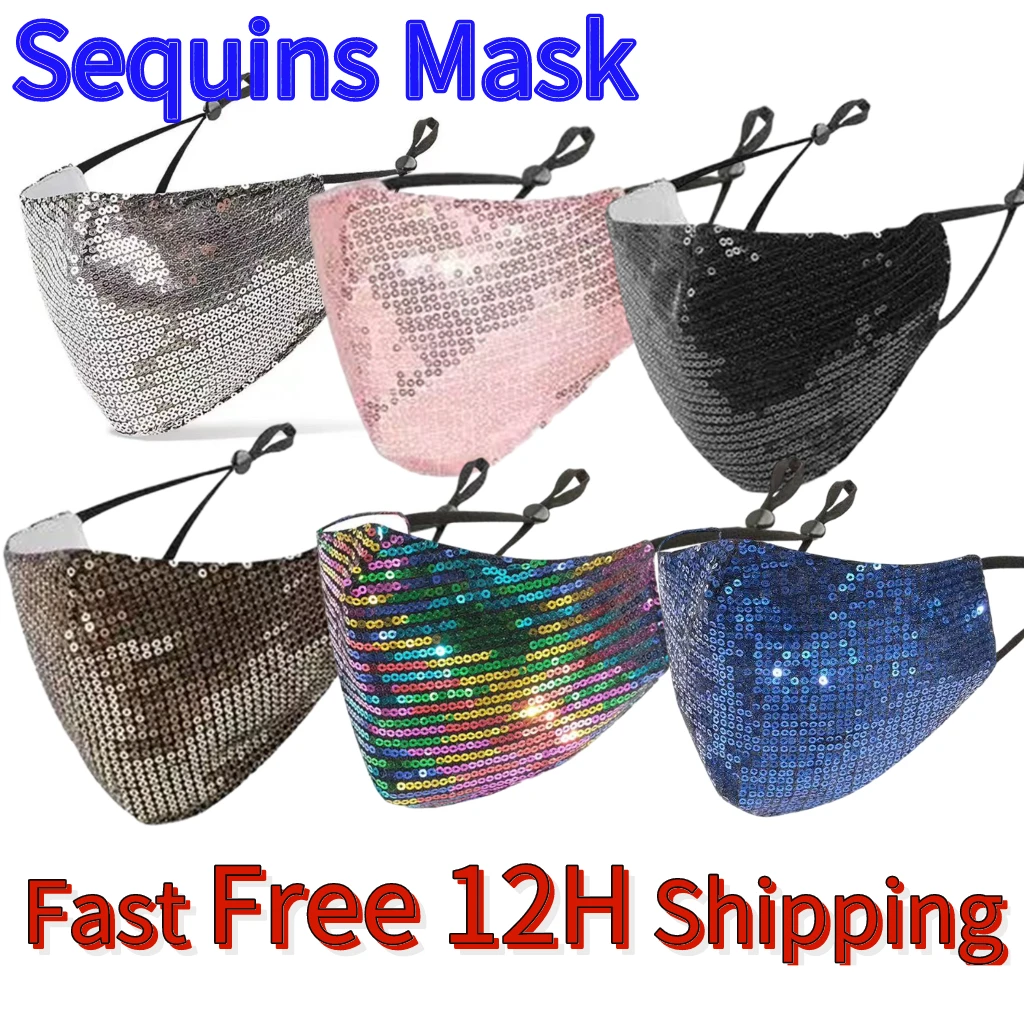 Дизайнерская маска для лица женские блестки украшение вечерние ночного клуба