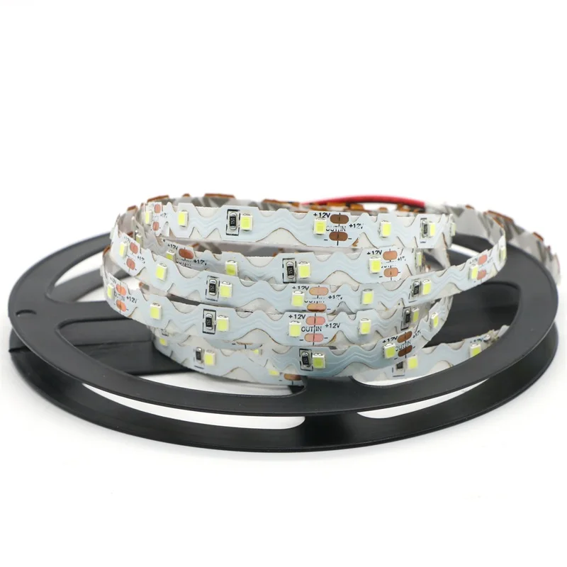 

SZYOUMY DC 12 В 2835 SMD 60 светодиодов/м IP20 неводостойкая S-образная светодиодная ленсветильник, светящаяся, теплый белый/белый, Светодиодная лента 100 метров