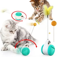 pet cat toys interactive funny with catnip toys for cats tumbler balance car lrregular rotating kitten toys not boring