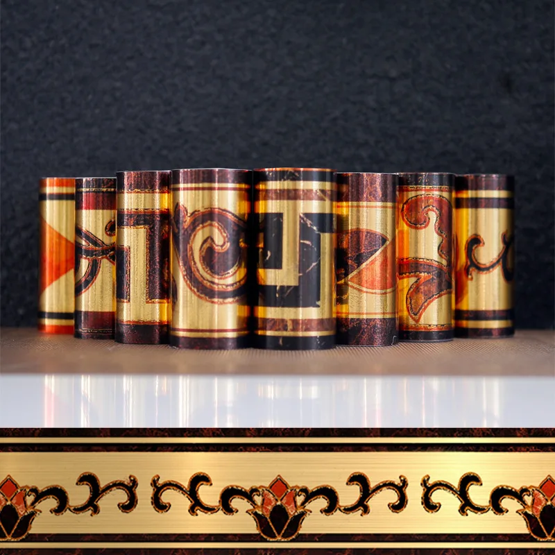 Позолоченный фонд с паста линия стикер стены s гостиной плитка украшения талии