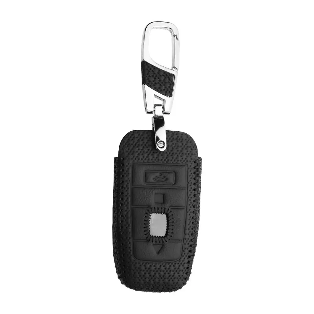 Чехол для ключей из натуральной кожи Rolls Royce Phantom 2018 черный значок 2017 брелок без