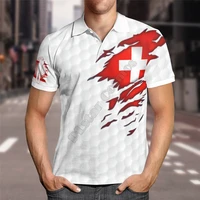 hawaii polo shirt switzerland flag 3d all over print polo shirt men for women short sleeve summer t shirt