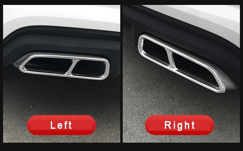 

Car Rear Exhaust Pipe Cover Trim For Audi A7 Q7 2019 2018 2017 2016 Stainless Steel Muffler Frame Auto Decoration Accessories