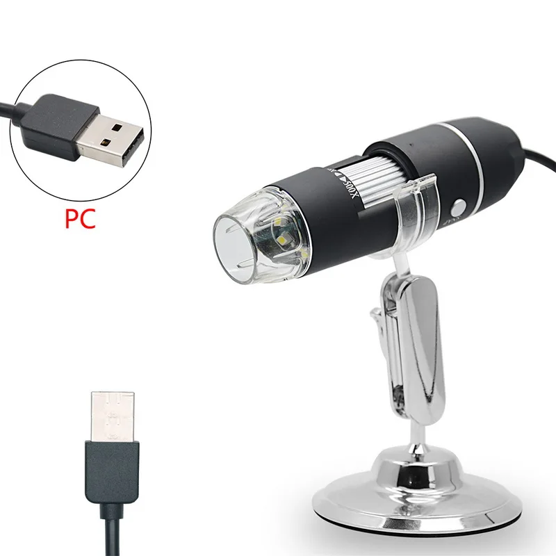 USB микроскоп с увеличительным стеклом 1000X 8 светодиодов 1 шт.|Микроскопы| |