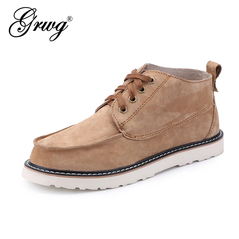 GRWG/мужские ботинки из 100% натуральной кожи высокого качества в британском стиле