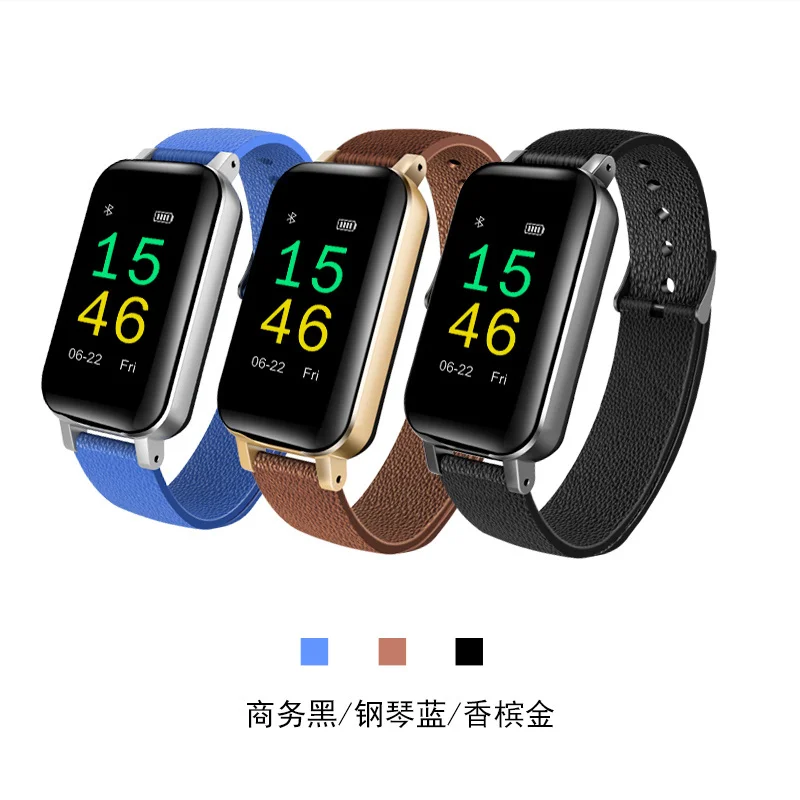 

t89 Smart Watch Wireless Bluetooth Earphone Sleep Monitoring Bracelet SmartBand Wristband Watch Strap fitness tracker Band