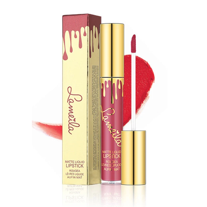 Жидкая помада 12 цветов матовый макияж водостойкая красная долговечный блеск