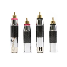 4 шт. новые товары Hi Fi самодельные Позолоченные вилки XLR для