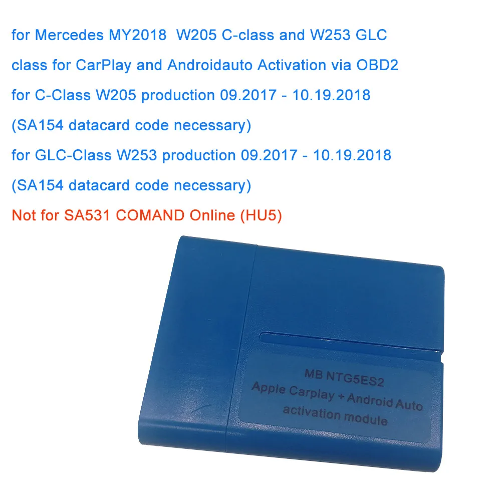 Для Mercedes benz NTG5 S2 для iphone Android CarPlay активатор OBD W205 C Class/W253 GLC Class инструмент активации