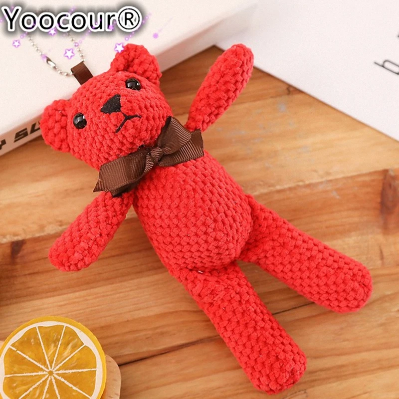 18 см мини плюшевый мишка мягкие плюшевые игрушки милые белые мишки кулоны-куклы