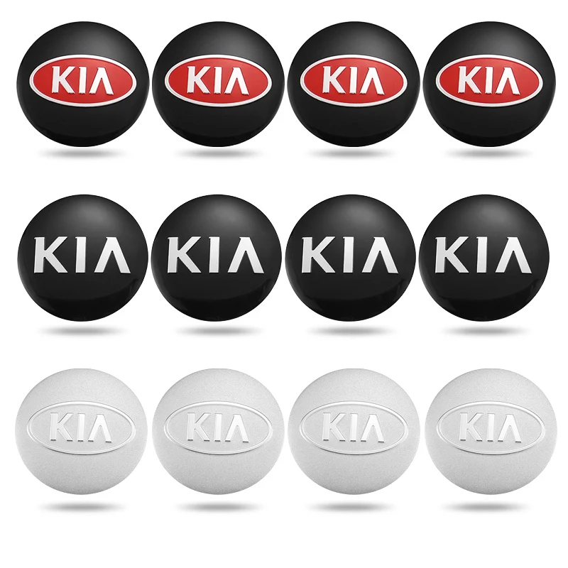 Наклейки на центр ступицы колеса для KIA Rio Optima Sportage Ceed Soul Picanto Venga Sorento Forte Spectra 4 шт.