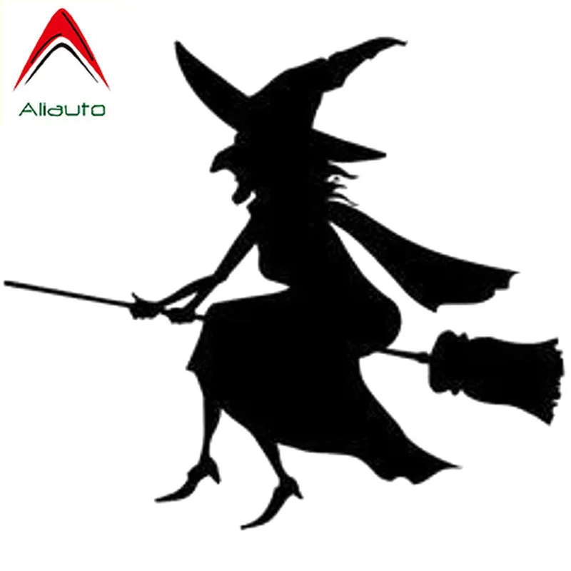 Забавная виниловая наклейка Aliauto Wicked Witch для езды на велосипеде декоративный