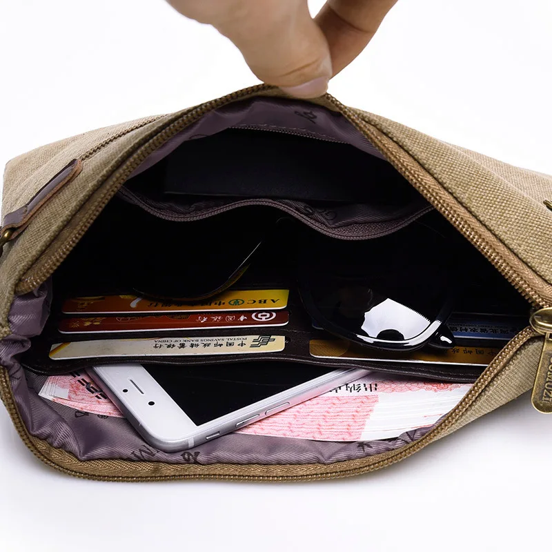 Мужская деловая однотонная Холщовая Сумка конверт износостойкий легкий клатч