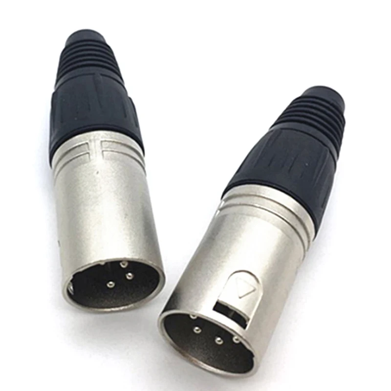Audio Cable Plug Connectors Cannon Terminals Hot sale 1pc Male & Female 3-Pin 4-Pin 5-Pin XLR Microphone | Электроника