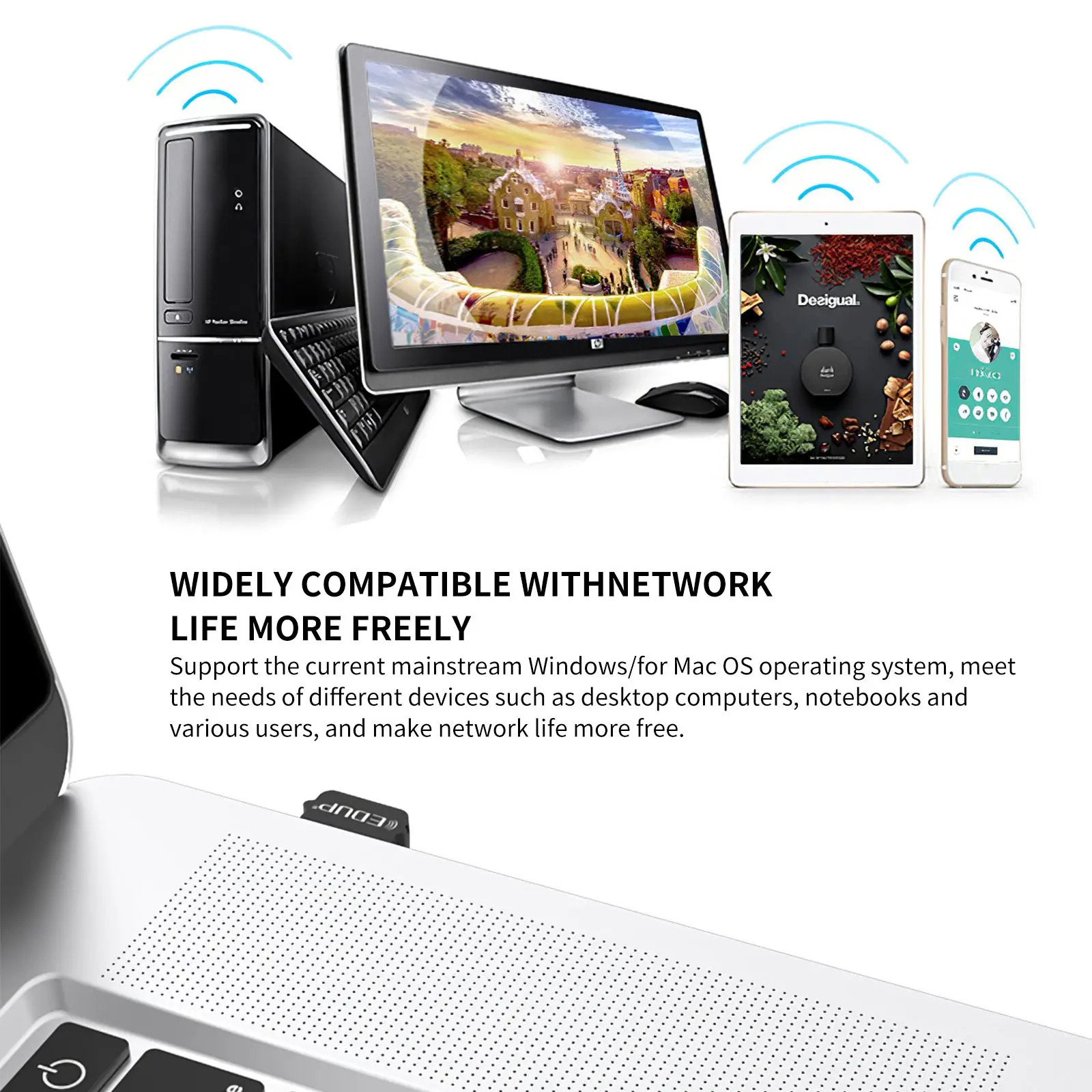 Беспроводная сетевая карта 8/8 Мбит/с портативная беспроводная