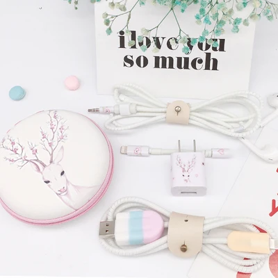 style 3 Новейший мультяшный usb-кабель протектор для наушников, наушники, линия saver для iPhone 6 7 8 Plus X XR, зарядная линия, защита кабеля данных - Цвет: style 3