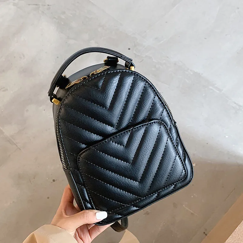 

Small Women's Backpack Sewing Thread Mini Backpack for Teenagers Girls School Shoulder Bag Ladies Summer Leather Backpack Female