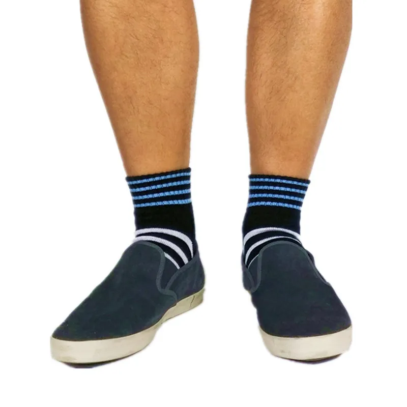 Комплект мужских цветных полосатых носков 2 пары | Мужская одежда