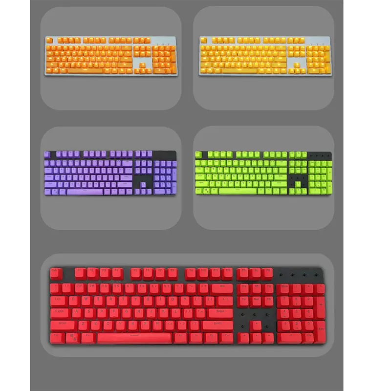 PBT английский язык 108 клавиши крышки s клавиши разные цвета выбор для механической клавиатуры клавиши переключатели