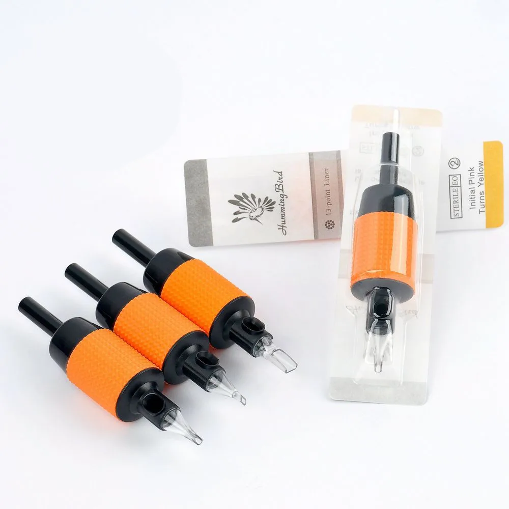 20 шт. круглых магнум-сопел постоянного макияжа татуировки Disposable Hummingbird Grip/Tube Combo для набора машинного оборудования на.