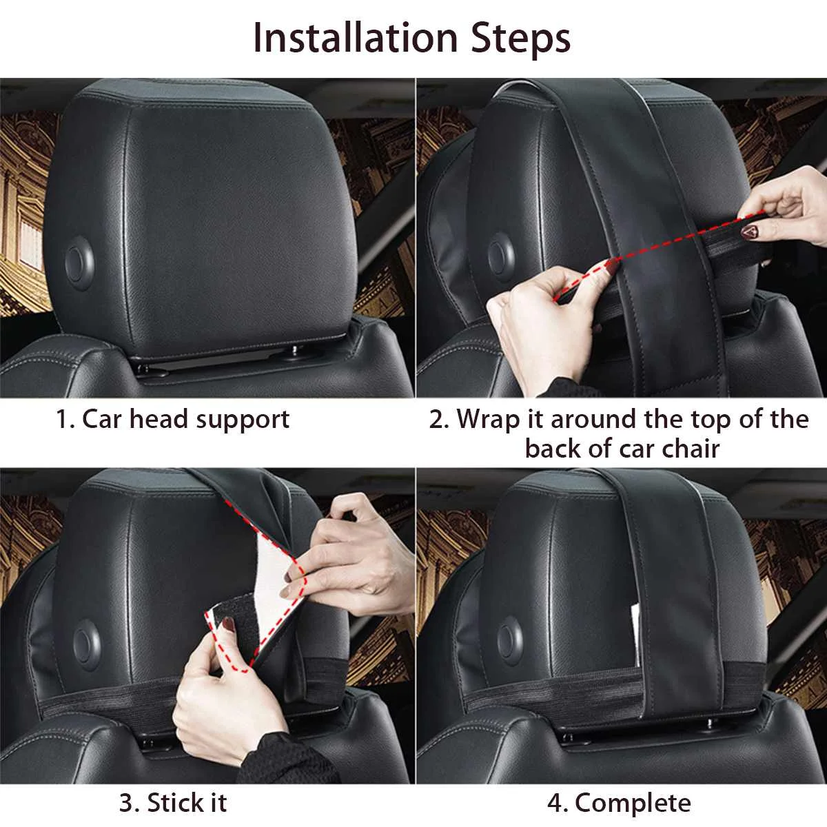 3D Memory Foam Car Neck Pillow Head Rest Soft Breathable Seat Headrest Pad Neck Rest Seat Headrest Accessories Massage Cushion