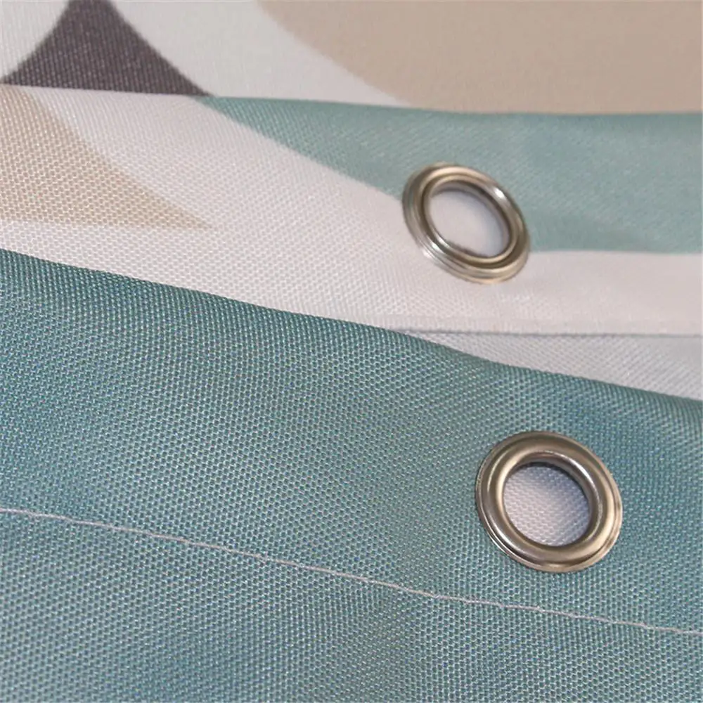 Водонепроницаемая занавеска для душа комплект из 12 крючков цветные фонарики