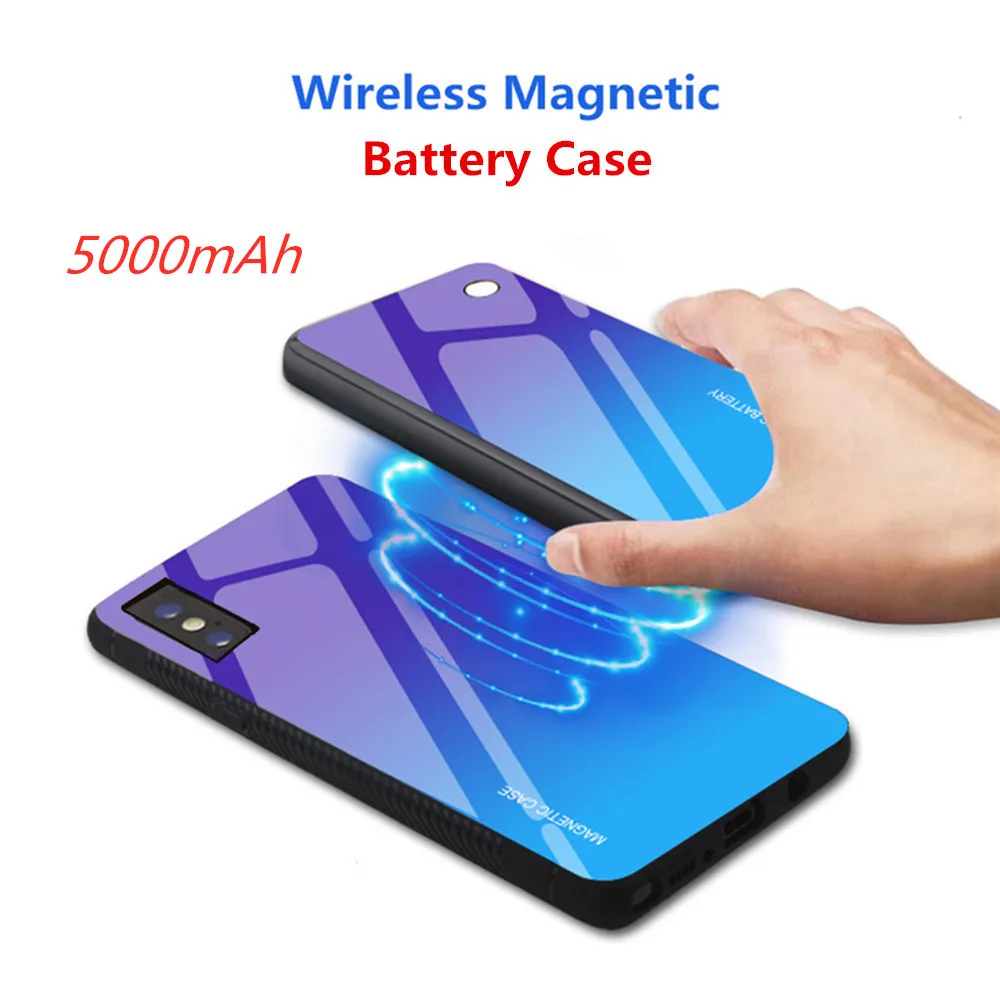 Беспроводной магнитный чехол с отделением для зарядного устройства Samsung Galaxy S20