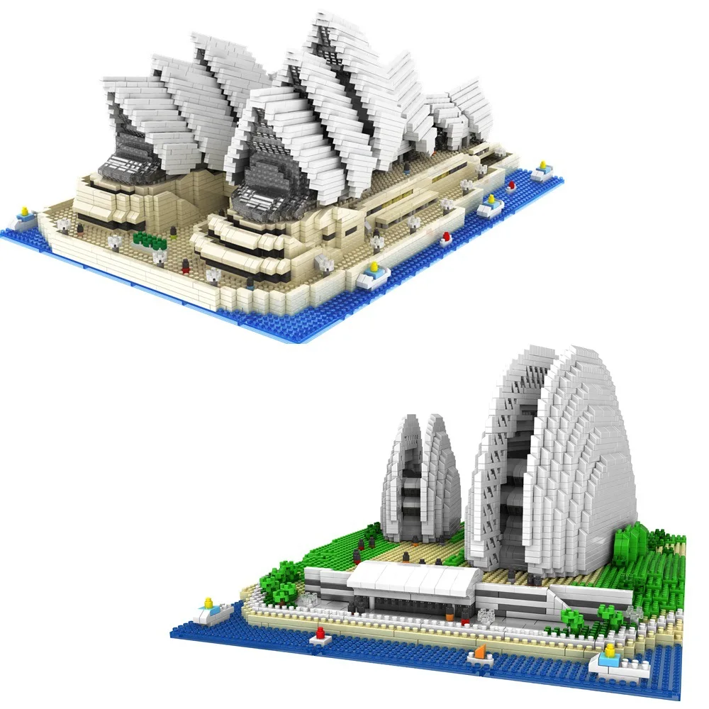 

4131 шт алмазные мини-блоки известным городом Архитектура Сидней опера модель конструкторных блоков, Детские кубики, игрушки в подарок мини ...