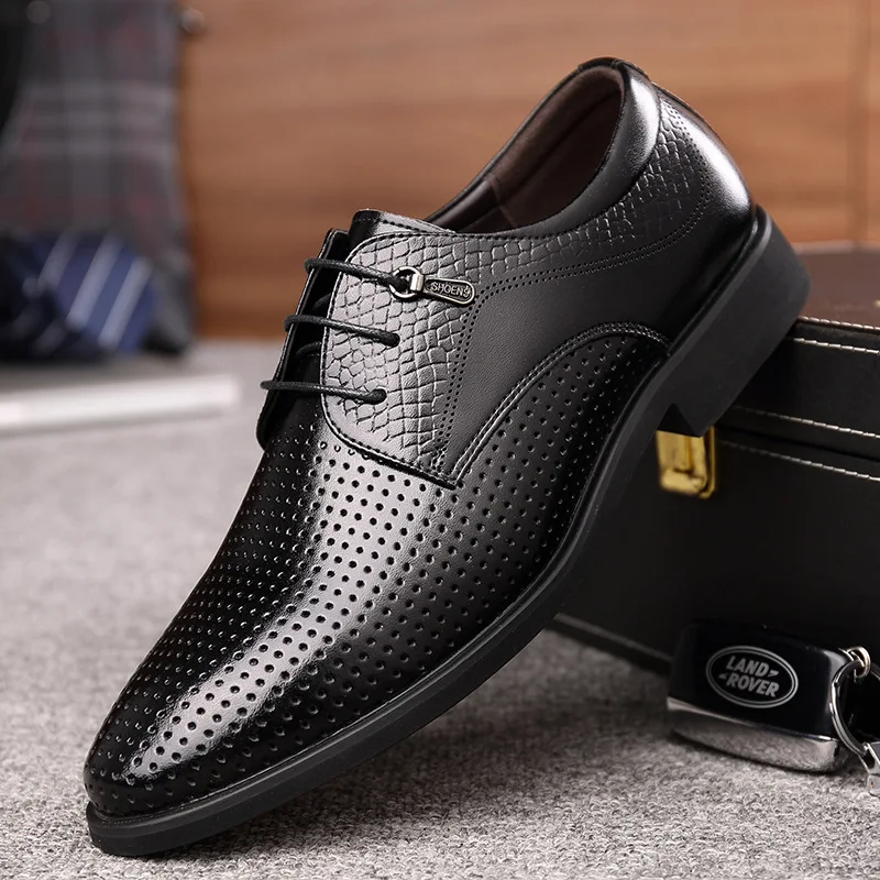 IMAXANNA модные новые мужские туфли из натуральной кожи деловые классические