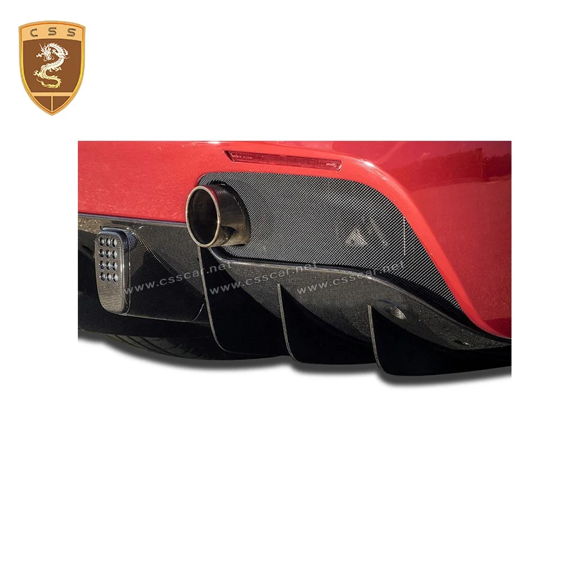 

Vehicle Accessories Carbon Fiber Original Auto Body Parts Rear Lip Diffuser For Ferrari 488
