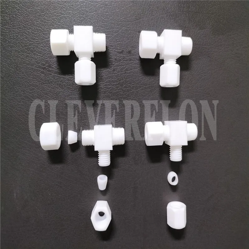 NPT1/4-1/4-1/4 Run Tee PTFE F4 фитинг | Канцтовары для офиса и дома