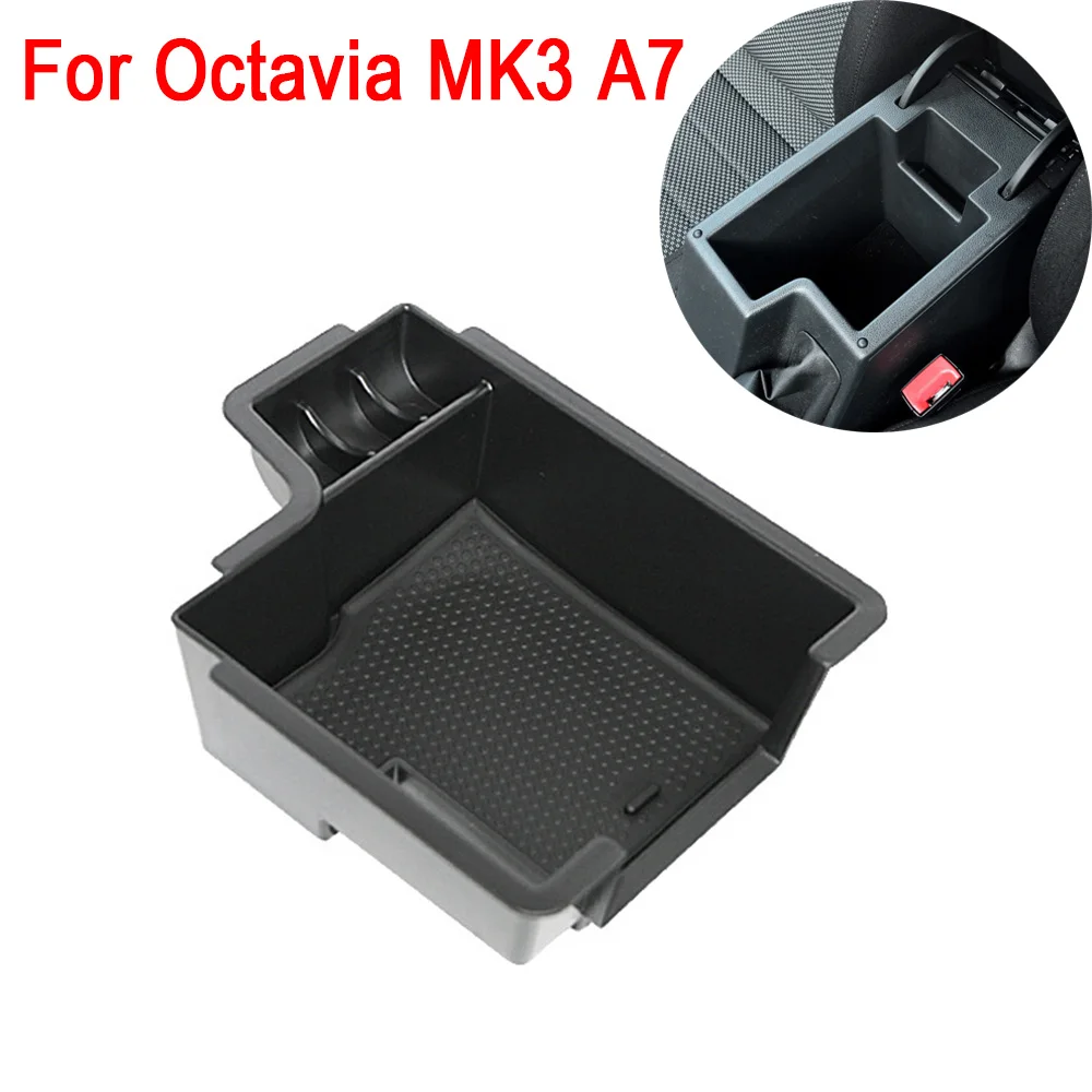 

Skoda Octavia III 3 MK3 A7 5E VRS RS Combi Scout 2014-2018 Центральный Подлокотник Ящик Для Хранения Автомобильный Органайзер...